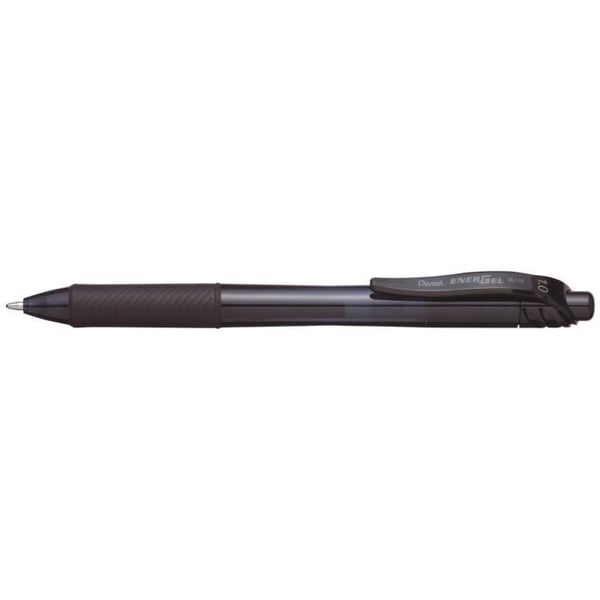Gelbläckpenna - PENTEL - EnerGel-X BL107 - Svart - Fin - Ej påfyllbar