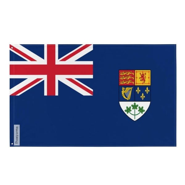 Kanadas kungliga marins flagga 1921–1957 – 90 x 150 cm – Polyester – Järnöglor – Vattentålig
