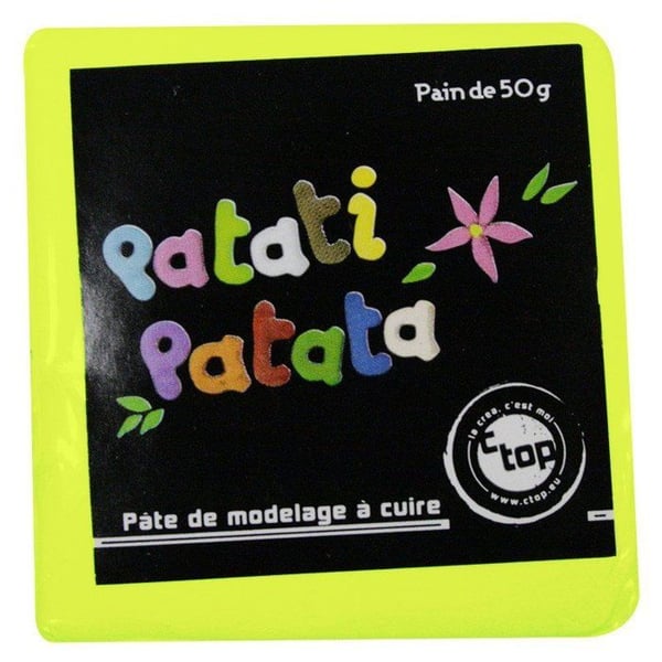MégaCréa DIY - Modellera Patati Patata Gul fluorescerande 50 g
