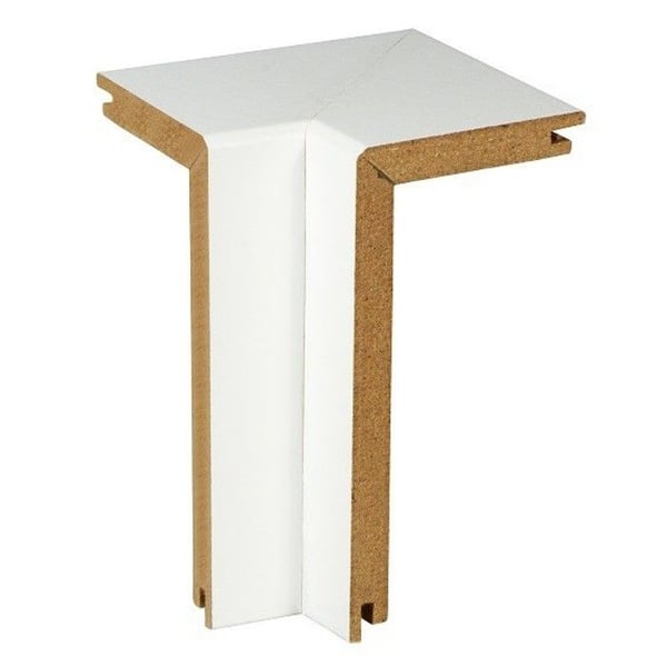 PROVISTON Inre hörn för radiatorlist Vit film 41 x 91 x 91mm Beläggning