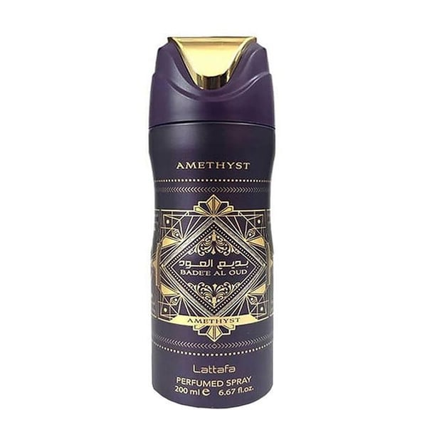 Parfymerad kroppsspray - LATTAFA - Bade'e Al Oud Amethyst - 200 ml - Eau de parfum - Unisex