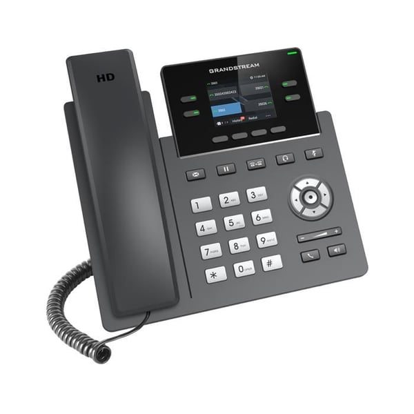 VoIP-telefon - GRANDSTREAM - GRP-2612 - 2 SIP-konti - 4 multifunktionstaster - HD-lyd