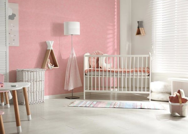 Enfärgad tapet M1-No.999 Non-woven tapet Rosa enfärgad tapet Enfärgad