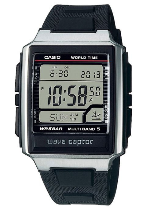 Radioklocka - CASIO - Multifunktion - Svart