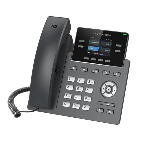 VoIP-telefon - GRANDSTREAM - GRP-2612 - 2 SIP-konti - 4 multifunktionstaster - HD-lyd