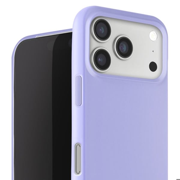 iPhone 17 Pro Max Soft Touch Skal med Halsrem Lavendel