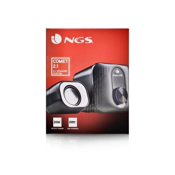 Mini Stereo Högtalare - NGS - COMET 2.1 - 20W - USB - 3,5 mm