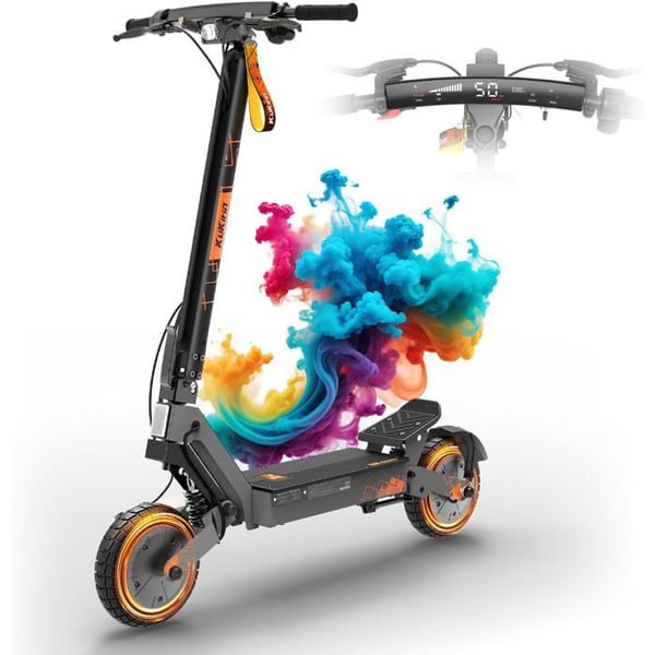 KuKirin G2 Ultra - Elektrisk Scooter - Motor 800W*2 - Batteri 48 V 18 Ah - Dæk 10'' - Rækkevidde 55km - Max 55KM/H - Sort