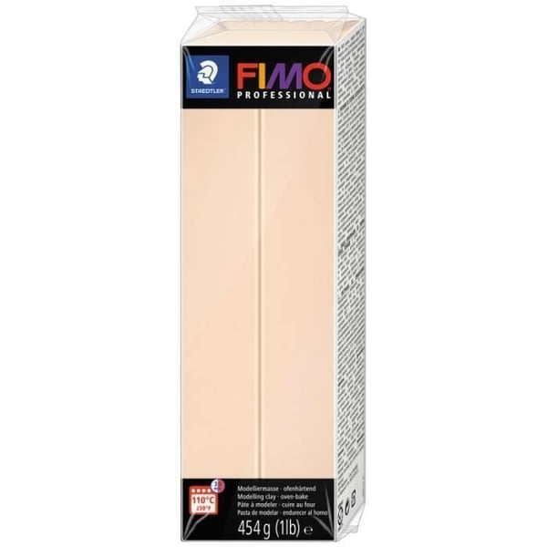 Pâte Fimo Professional - STAEDTLER - Beige 44 - 454 g - För Avancerad Modellering