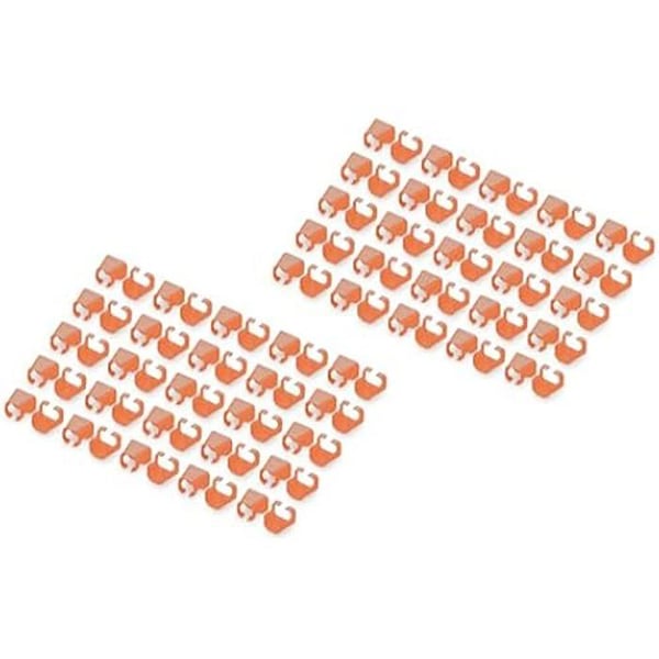 Kabelklämmor - DIGITUS - RJ45 - 100 stycken - Flera färger - Enkel organisering av nätverkskablar