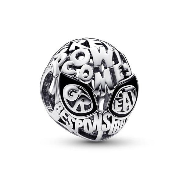 Pendentif Dam - PANDORA - 792351C01 - Ädel Silver 925/1000 - Elegant - Grå