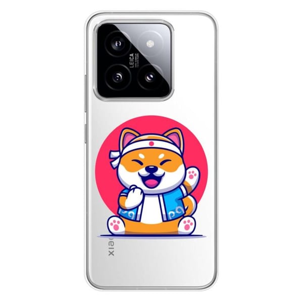Siliconhölje - Kompatibel med Xiaomi 14 Pro - design shiba ninja