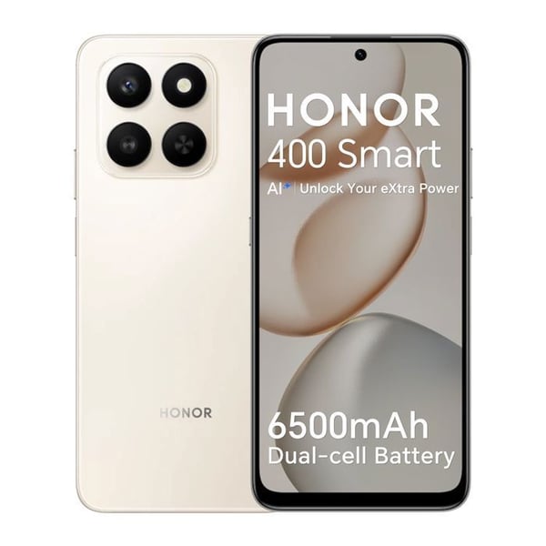 Smartphone 4G - HONOR 400 Smart - 8Go RAM - 256Go - Guld - 6500 mAh - AI-kamera 108 Mpx - EU-version