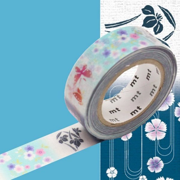 Maskeringstejp - Maskeringstejp MT EX kimono fjärilar och blommor - yukata Maskeringstejp - Maskeringstejp MT EX kimono fjärilar och blommor - yukata
