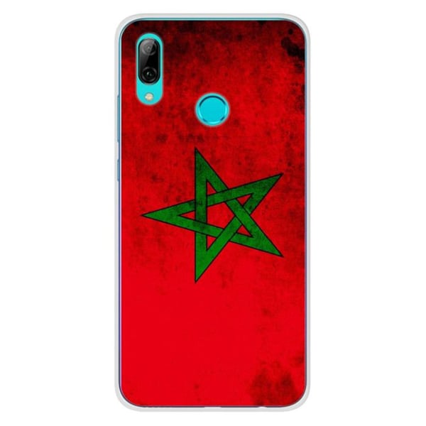 1001Coques - Silikonfodral kompatibelt med Huawei Honor 10 Lite - Marockansk flaggmotiv - Originaldesign tryckt i Frankrike