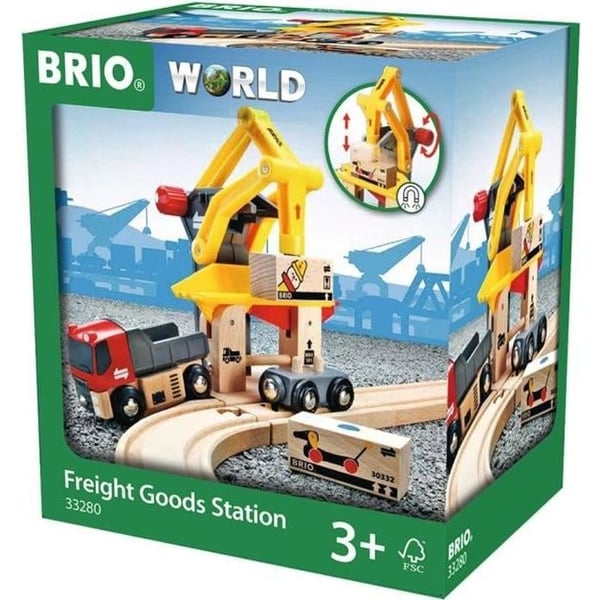 Brio World Freight Loading Crane - Tillbehör för tågspår av trä - Ravensburger - Unisex från 3 år och uppåt - 33280