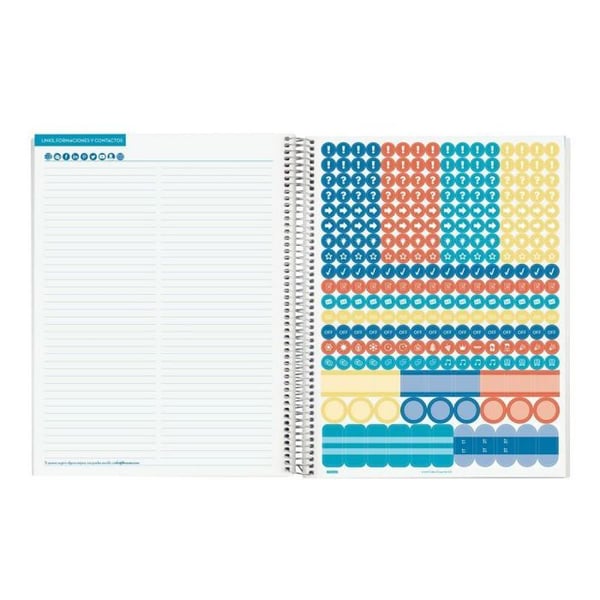 Agenda - FINOCAM - Recarga - Planificador diario - 23x31 cm - Idioma español