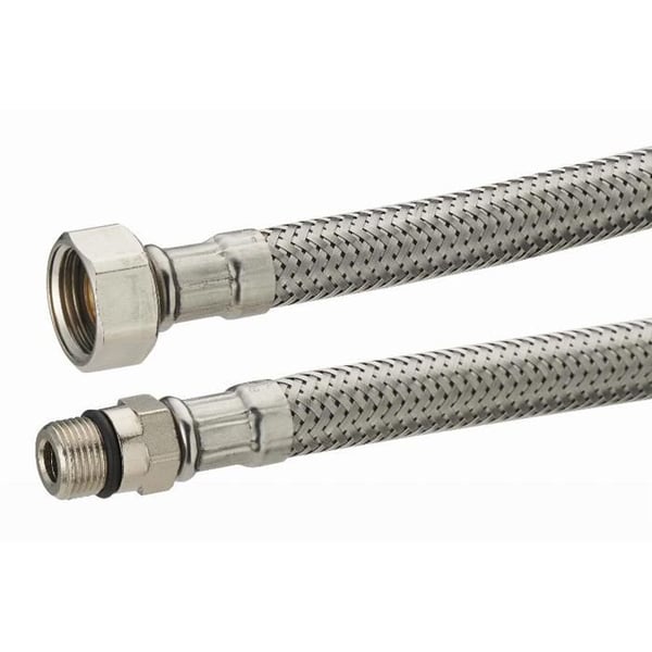 Flexibel matarslang Inox hona hane 3/8 - 12x100 Längd: 300mm - Noyon och Thiebault