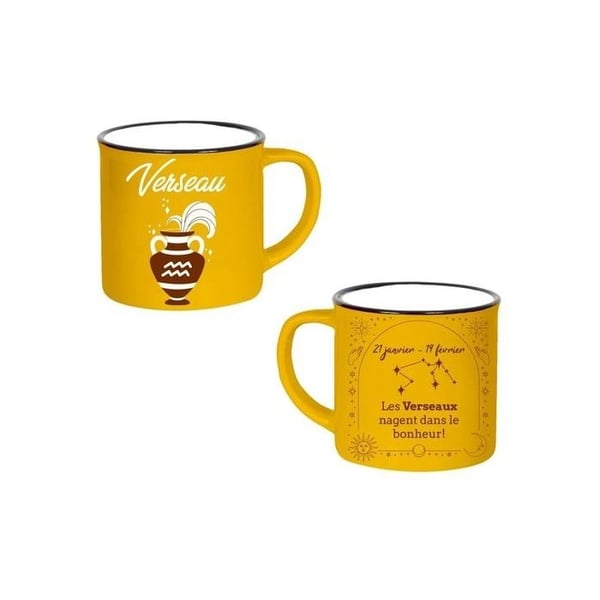 Vattumannen Zodiac Sign Mug: Vattumannen Astrology humoristisk mugg