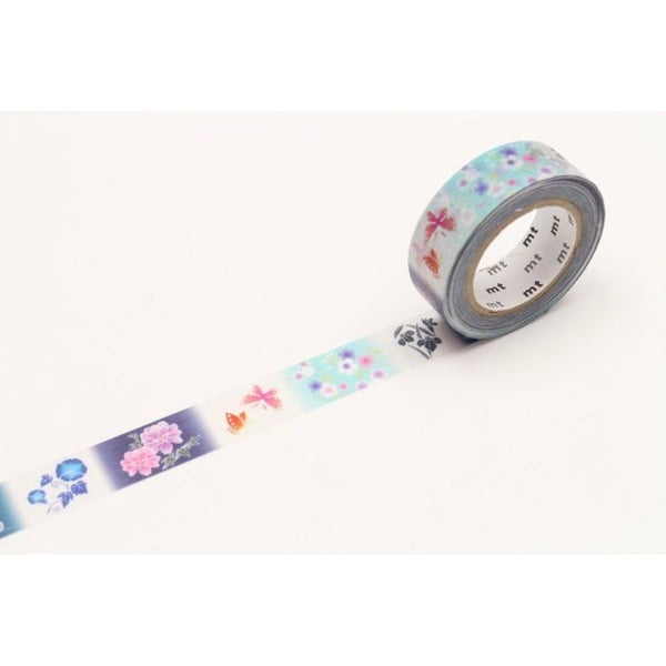 Maskeringstejp - Maskeringstejp MT EX kimono fjärilar och blommor - yukata
