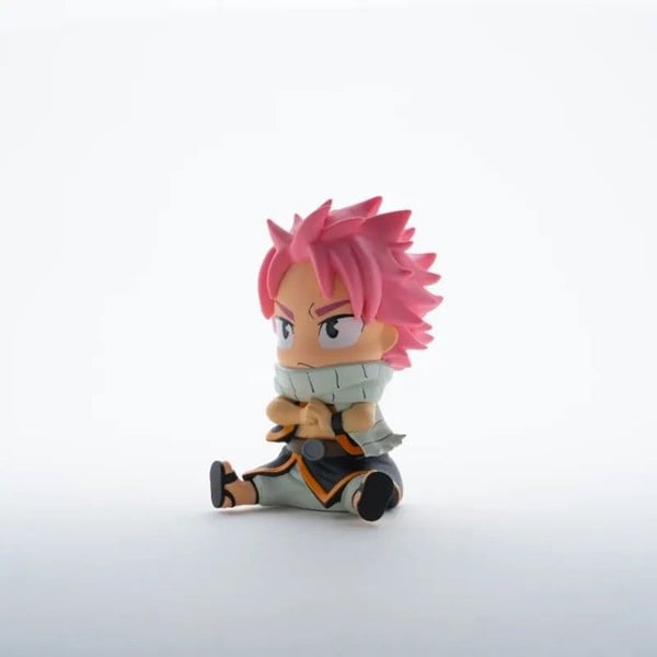 Spargris - PLASTOY - Fairy Tail Natsu - PVC - Vit - Inredning- USED