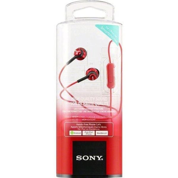 In-ear headphones - SONY - MDR-EX110LAR.AE - Red - Wired - Remote control