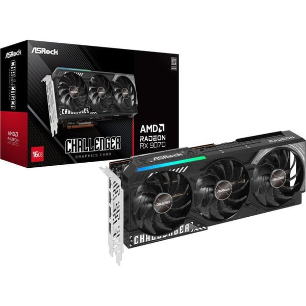 ASROCK - RX9000 - Grafikkort - Radeon RX 9070 - RX9070 CL - 16 GB GDDR6