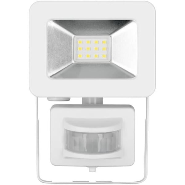 Utomhus LED-projektor med rörelsedetektor Vit, 20 Watt - 1700 Lumen Goobay