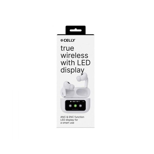 Bluetooth-hörlurar - CELLY - SOUNDLED - True Wireless - ANC - ENC - Vit