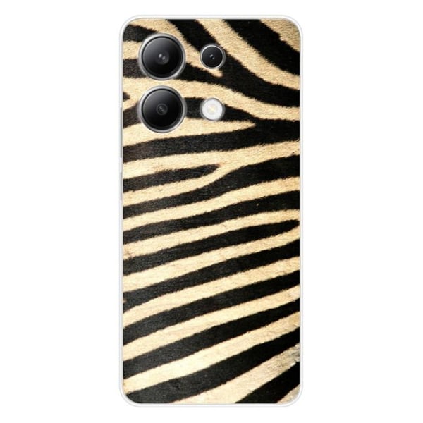 Tryckt silikonfodral som är kompatibelt med Xiaomi Redmi Note 13 4G Zebra