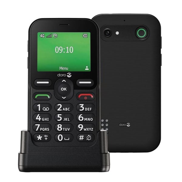 Mobiltelefon Doro Leva E10 2,4” 4G Nano SIM Svart