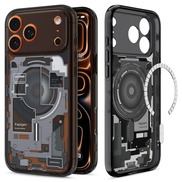 Coque - SPIGEN - Ultra Hybrid Zero One MagSafe - MagSafe magnetring - Hybrid TPU+PC - Air Cushion hörn