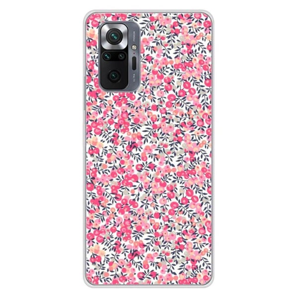 1001Coques - Silikonfodral kompatibelt med Xiaomi Redmi Note 10 Pro - Liberty Wiltshire Rose-mönster - Originaldesign tryckt i Frankrike