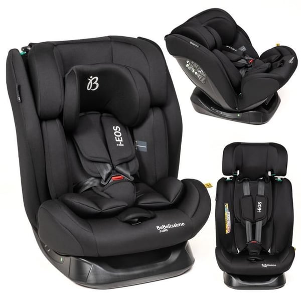 BEBELISSIMO - I-size bilbarnstol - grupp 0+/1/2/3 - (0-36kg) - Liggande - 40 -150cm - i-EOS - svart