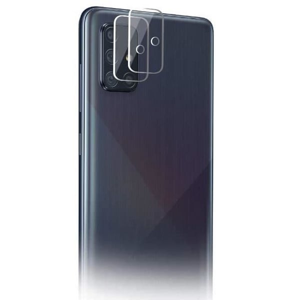 Skyddskamera för Samsung Galaxy A71 [2-pack] Härdat glas objektiv bakkamera skydd Film Phonillico®