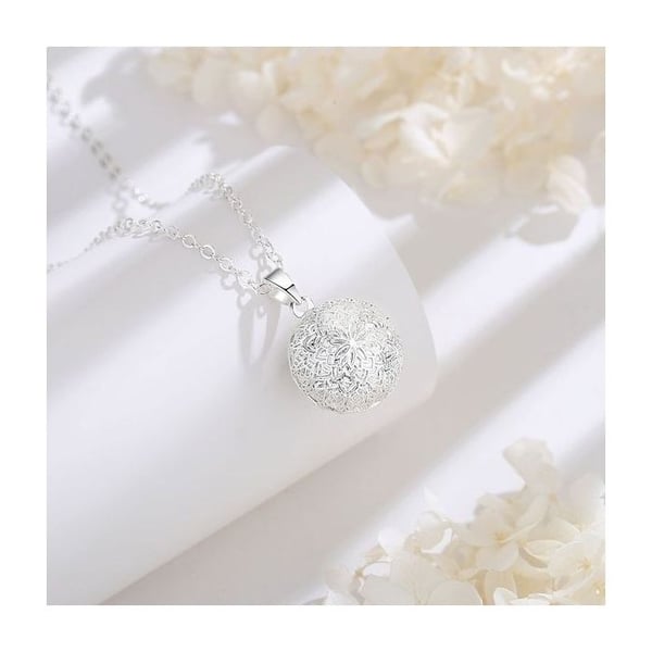 Graviditet bola halsband daisy blomma silver färg
