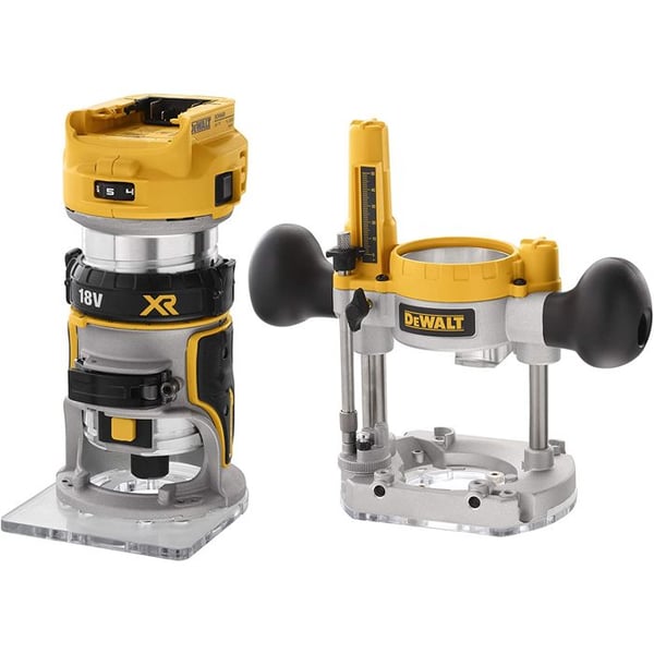 Affleureuse fræser 18V XR DCW604NT (uden batteri eller oplader) i T-STAK kasse - DEWALT - DCW604NT-XJ