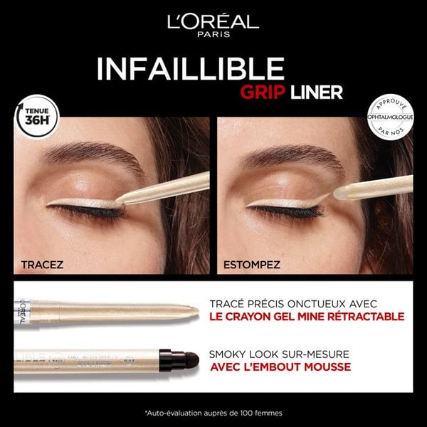 L'Oréal Paris Infallible Grip Liner Gel Automatisk opaliserande