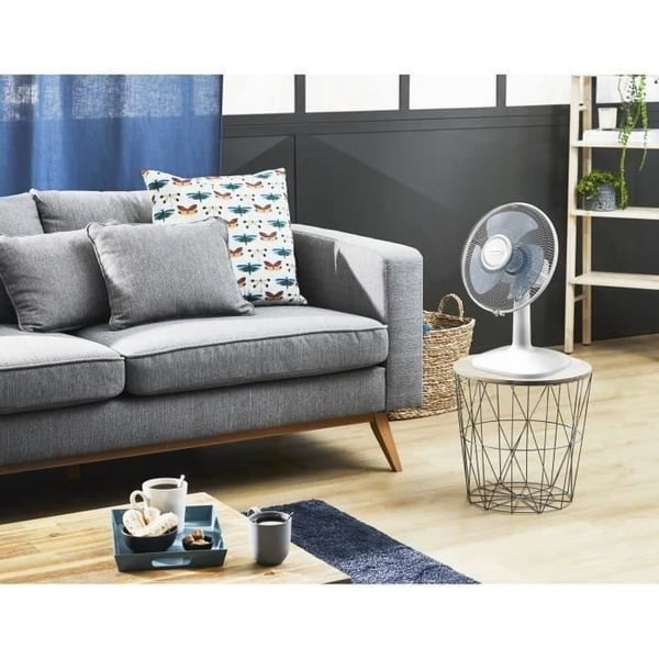 ROWENTA Essential+ Bordsfläkt, 30 cm Kraftfullt luftflöde 3 hastigheter Kompakt oscillation och justerbar orientering VU2330F0
