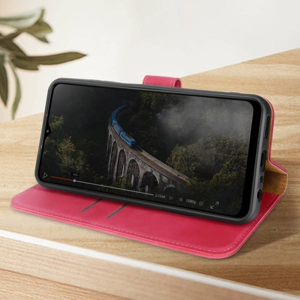 Fodral till Nokia G42 Plånboksställ Funktion Elegant skal Fuchsia