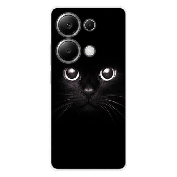 Tryckt silikonfodral kompatibelt med Xiaomi Redmi Note 13 Pro 4G Cat Eyes