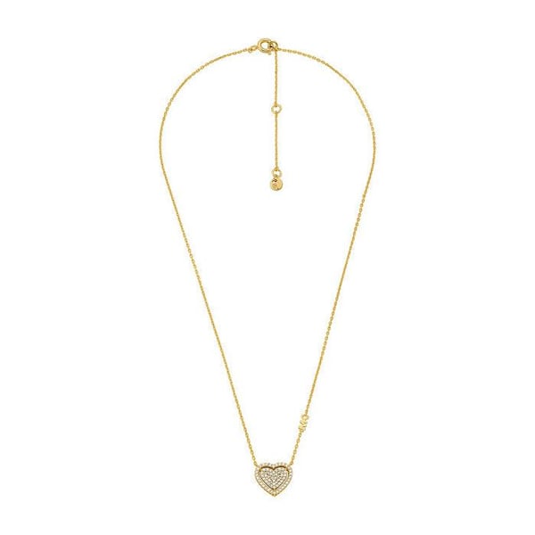 Romantisk set i gulddoublé MKC1756CZSET (halsband, örhängen)