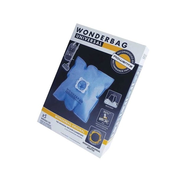 Wonderbag WB406140 universella dammsugarpåsar - ROWENTA - Stor kapacitet, slits inte - Vit