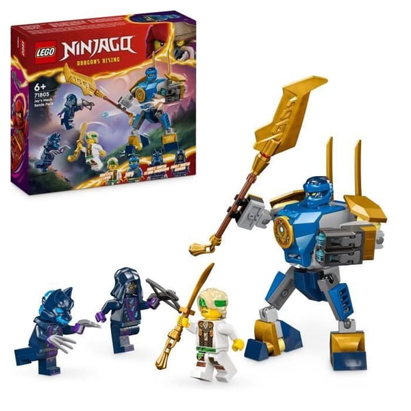 LEGO® 71805 NINJAGO Battle Pack: Jay's Robot, Ninja Toy for Kids med minifigurer inklusive Jay