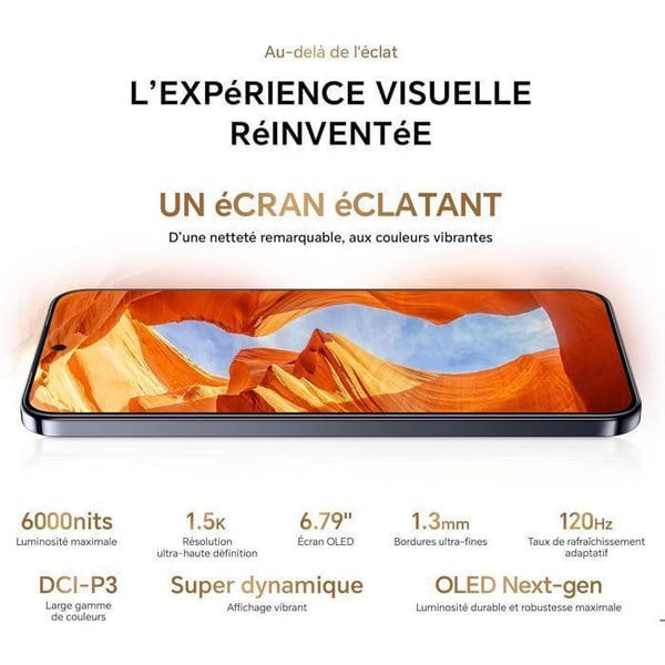 Smartphone 5G - HONOR Magic8 lite - 8Go RAM - 512Go - 7500 mAh - 108 Mpx + OIS - IP68 & IP69K - Grön - EU-version