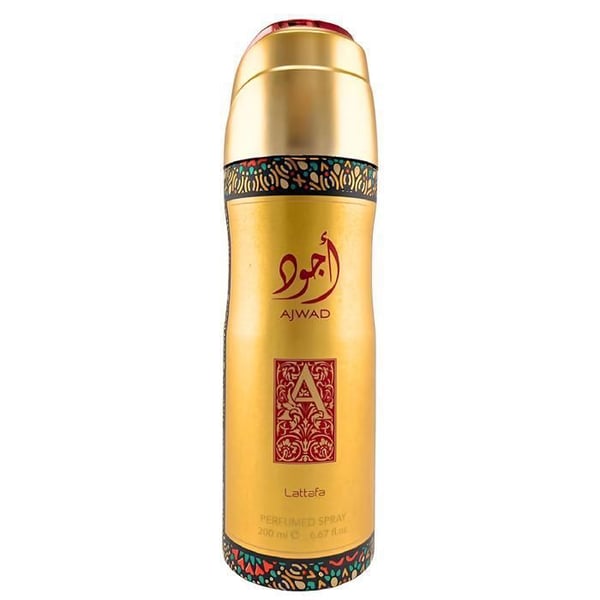 Deodorant Spray - LATTAFA - AJWAD - 200 ml - Uden alkohol - Aromatisk træagtig Deodorant Spray - LATTAFA - AJWAD - 200 ml - Uden alkohol - Aromatisk træagtig
