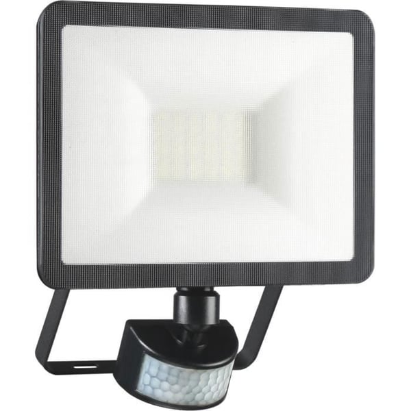 Utomhus LED strålkastare med rörelsedetektor ELRO LF60 - 20W - 1600LM - Vattentät IP54 - Svart