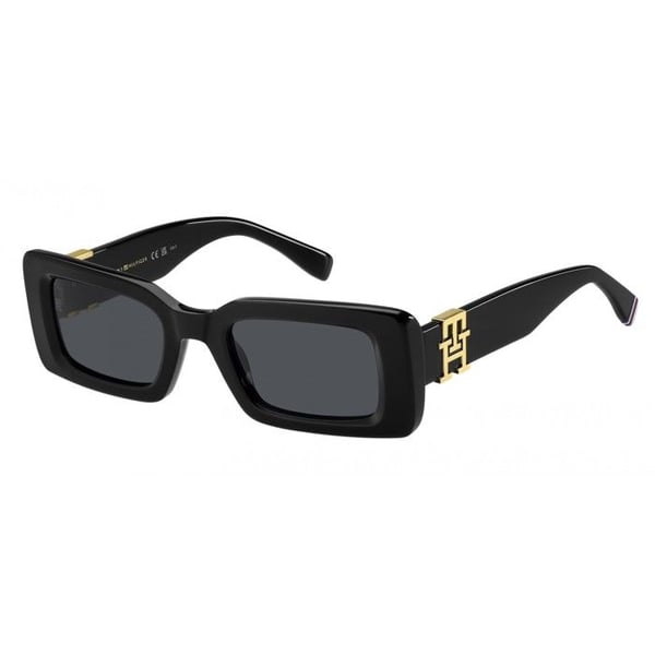 Solfjädrar Tommy Hilfiger TH 2125/S 50/22/140 Svarta acetatbågar KVINNA TH 2125/S
