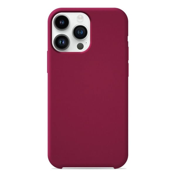 Silikonskal Soft Touch - Apple - iPhone 14 Pro - Röd - Stötresistent - Trådlös laddning