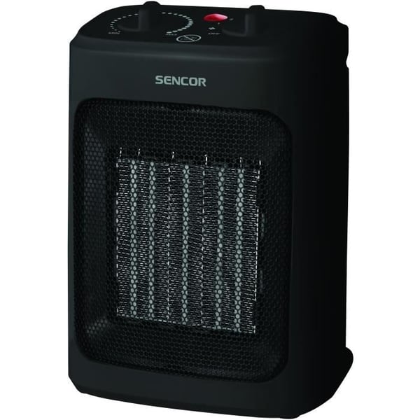 Keramisk radiator - SENCOR - SFH 7601BK - Upp till 2000 W - 3 värmenivåer - 10/15 m² - 60 dB - Svart